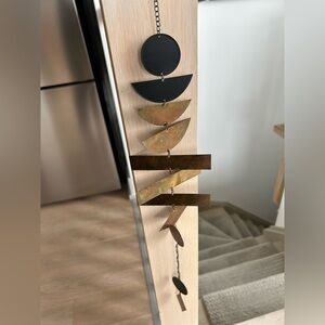 Art decor - mixed metal mobile- circles and aura